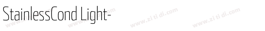 StainlessCond Light字体转换 StainlessCond Light字体转换
